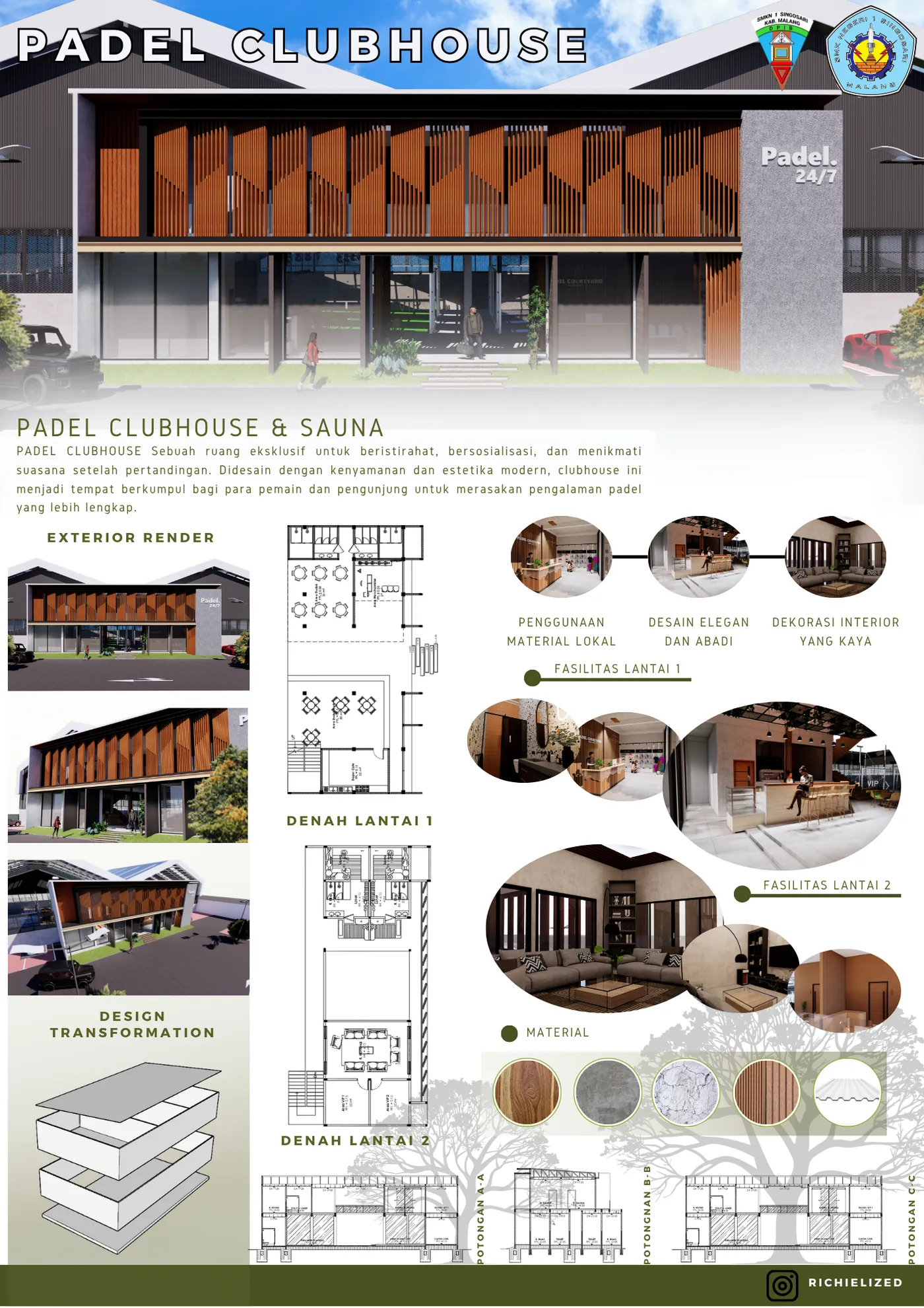 Perencanaan Clubhouse Padel