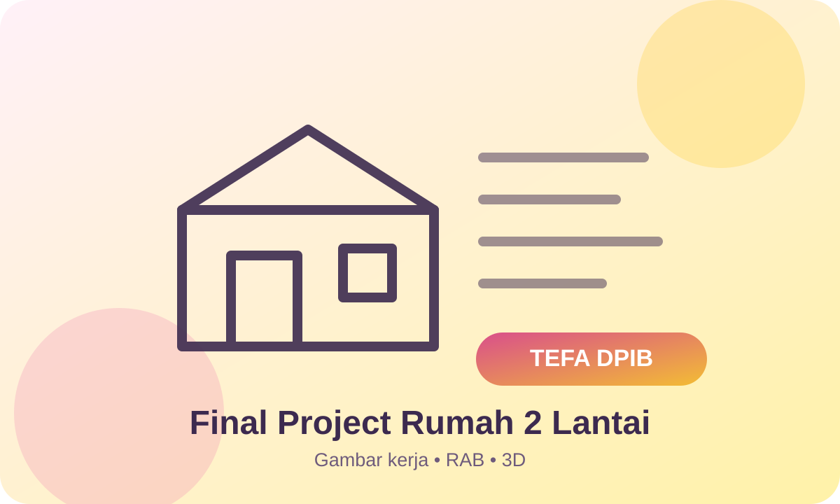 Jobsheet Proyek Rumah Tinggal