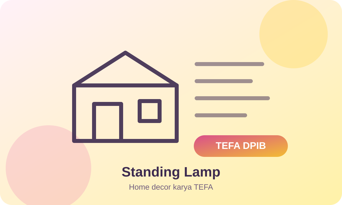 Home Decor - Standing Lamp